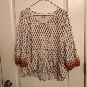 flowy long sleeve, blouse
